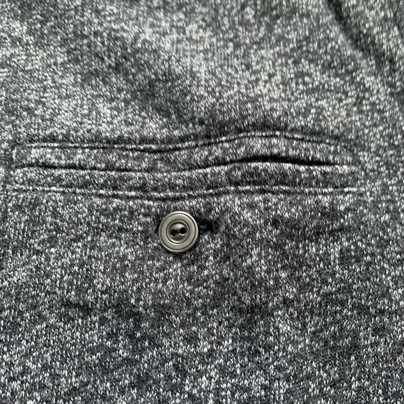 Marled Grey Half Zip Mock Turtle Neck Shirt - Picture 3 of 5